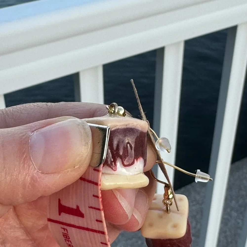 Polymer clay s’more Earrings - Picture 14 of 16